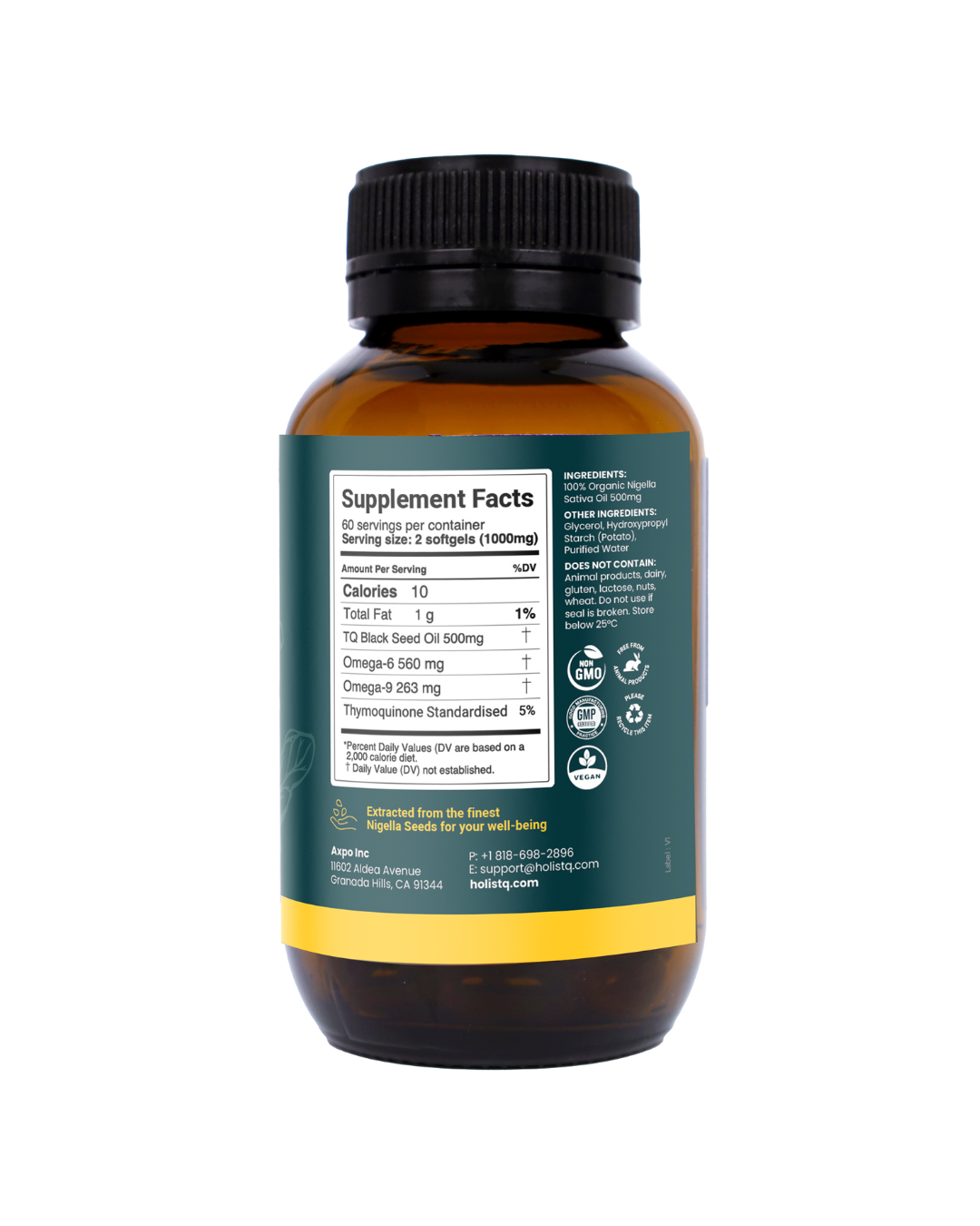 5% TQ Black Seed Oil 120 Capsules